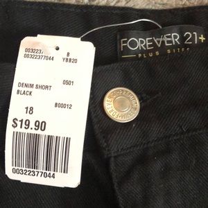 Black Distressed Shorts